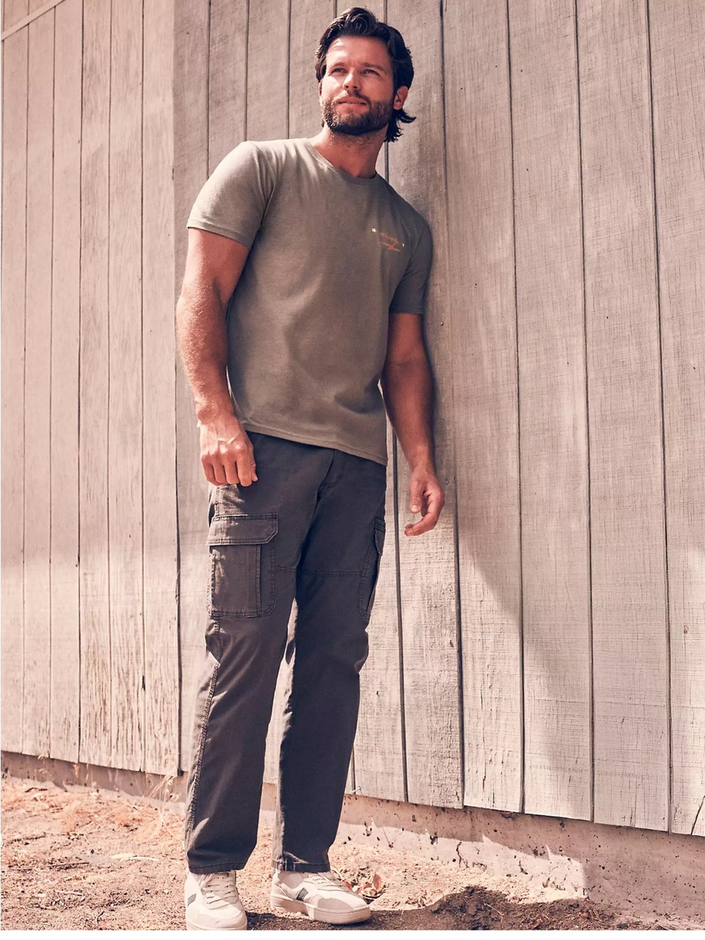 Wrangler Olive Cargo Pants - Classic Utility Fit (46x30)